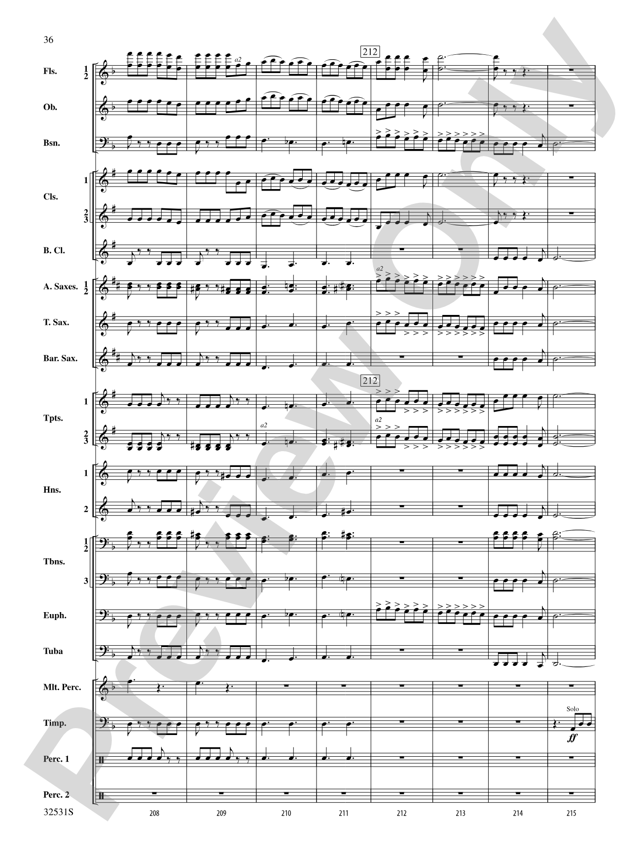 American Salute: Concert Band Conductor Score & Parts
