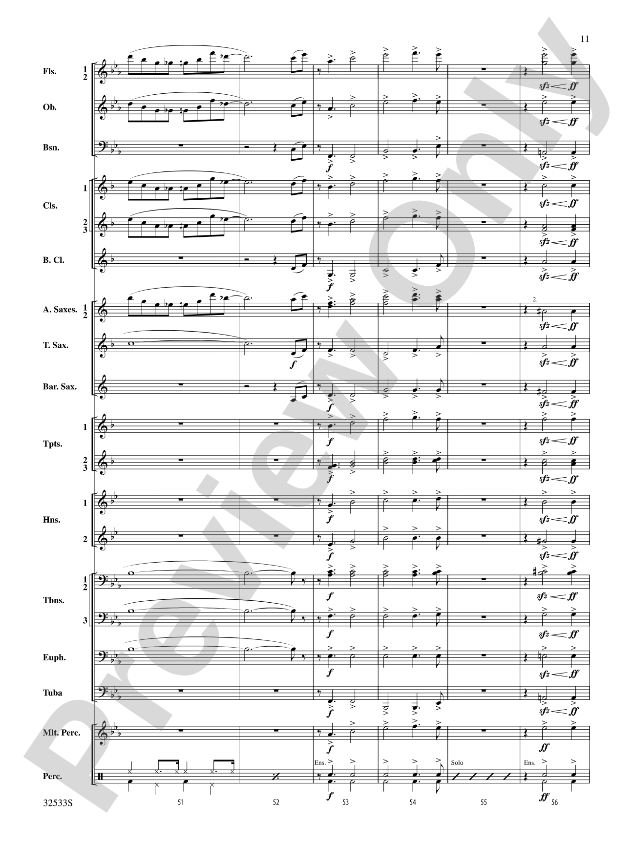 Cute: Concert Band Conductor Score & Parts