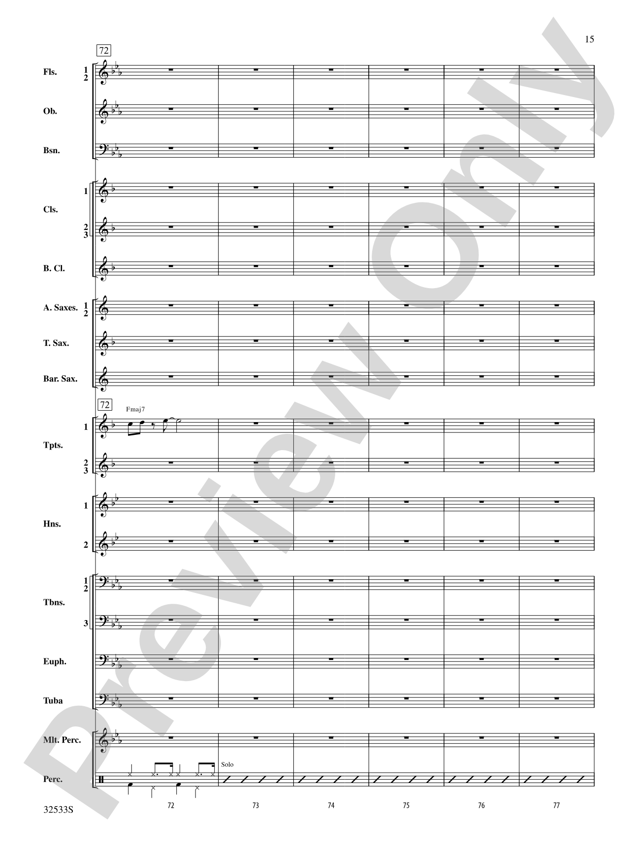 Cute: Concert Band Conductor Score & Parts