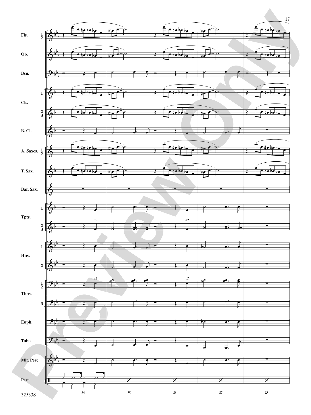 Cute: Concert Band Conductor Score & Parts