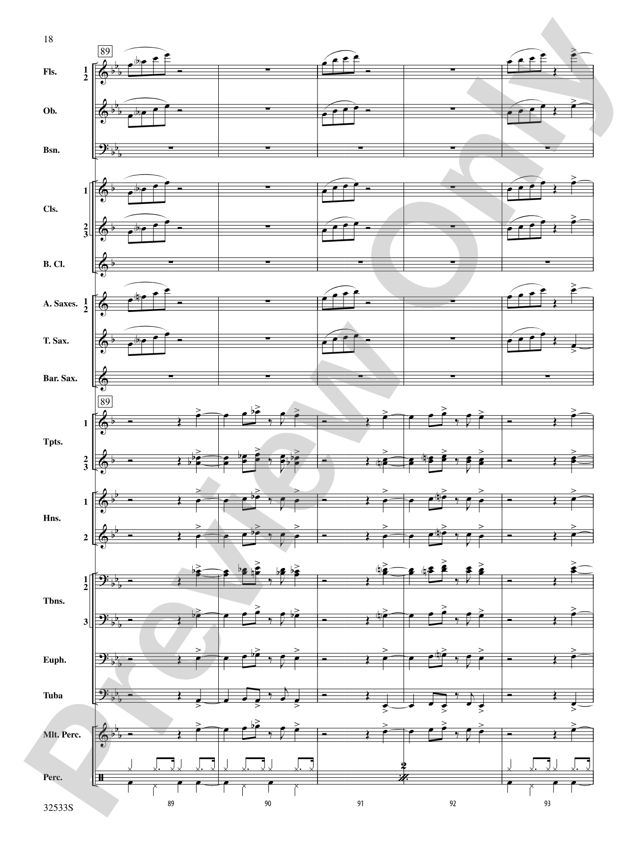 Cute: Concert Band Conductor Score & Parts