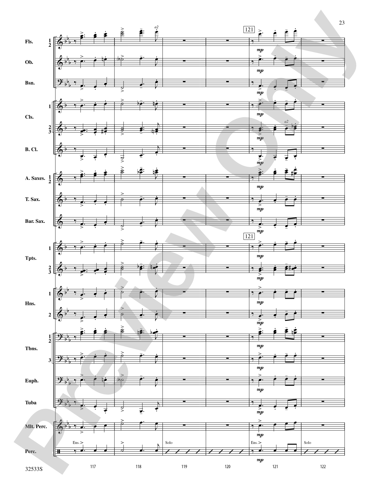 Cute: Concert Band Conductor Score & Parts