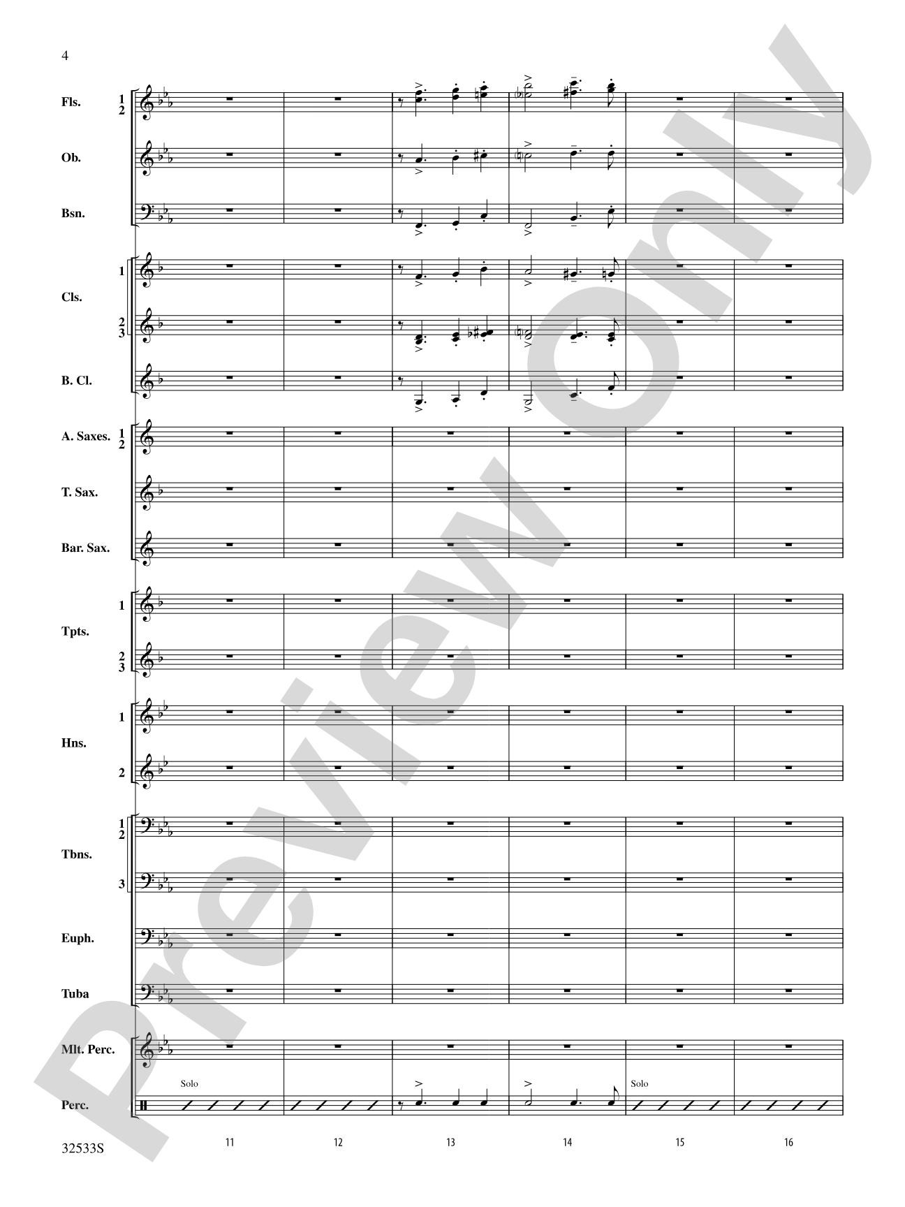 Cute: Concert Band Conductor Score & Parts
