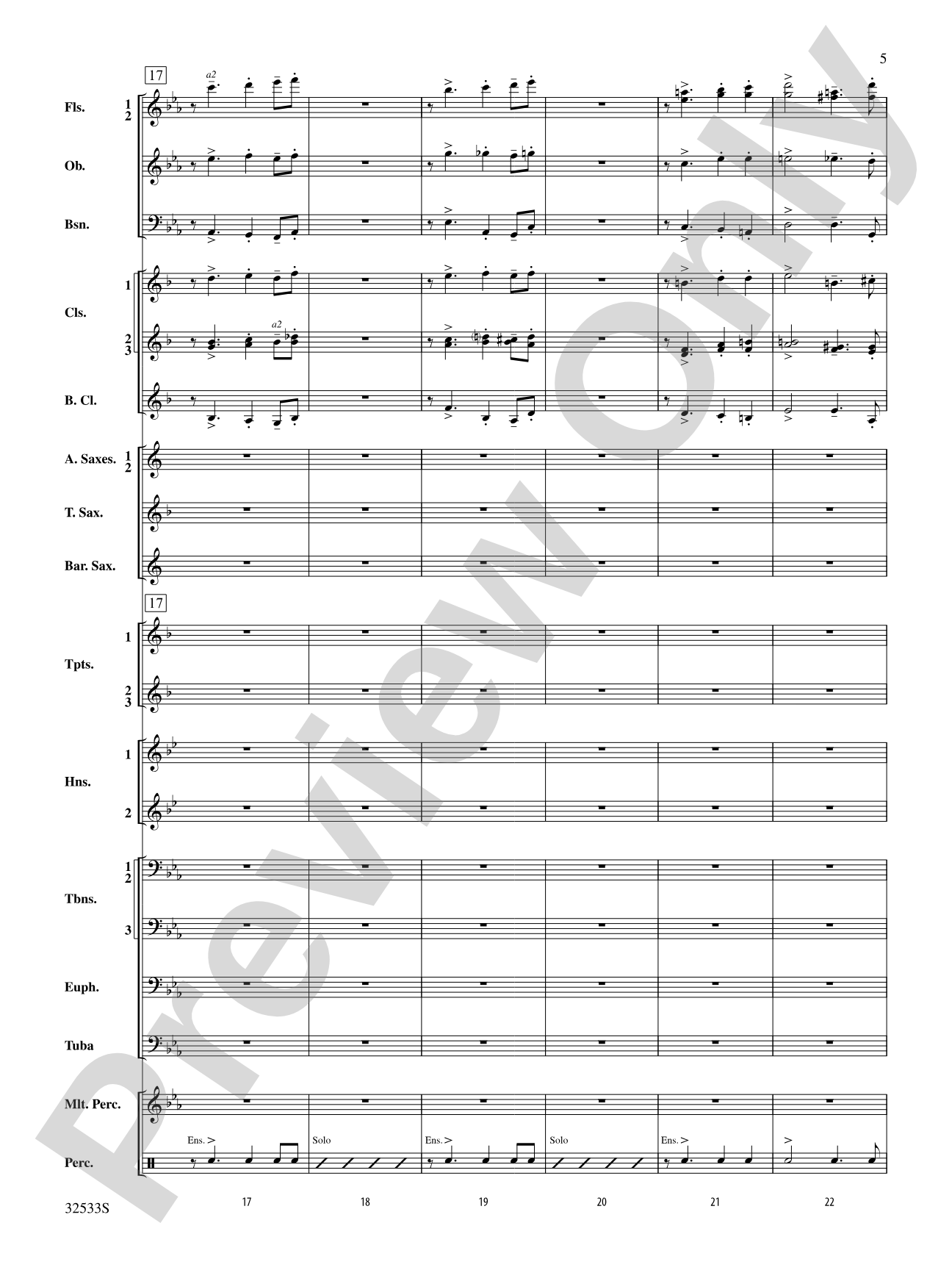 Cute: Concert Band Conductor Score & Parts