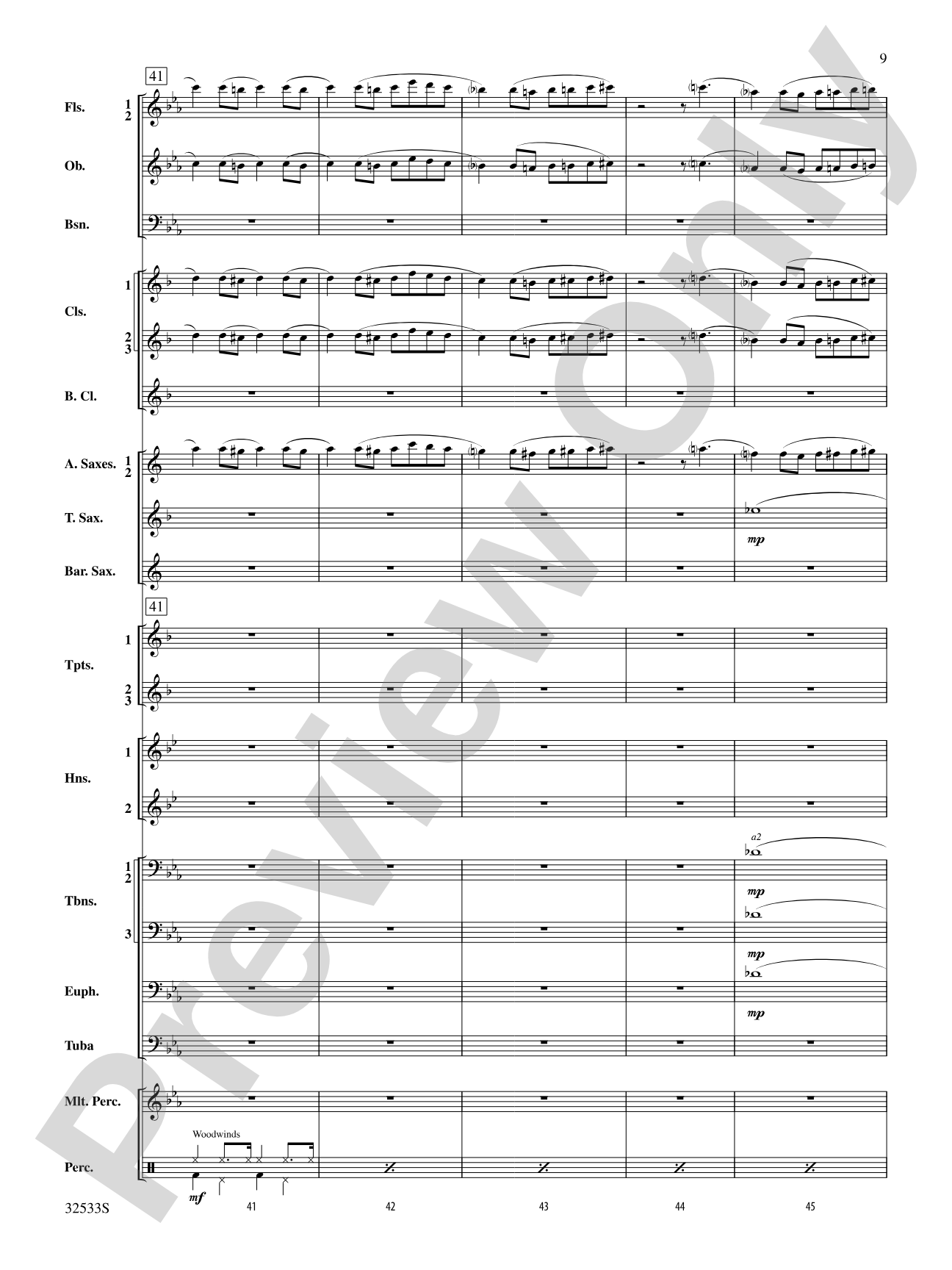 Cute: Concert Band Conductor Score & Parts