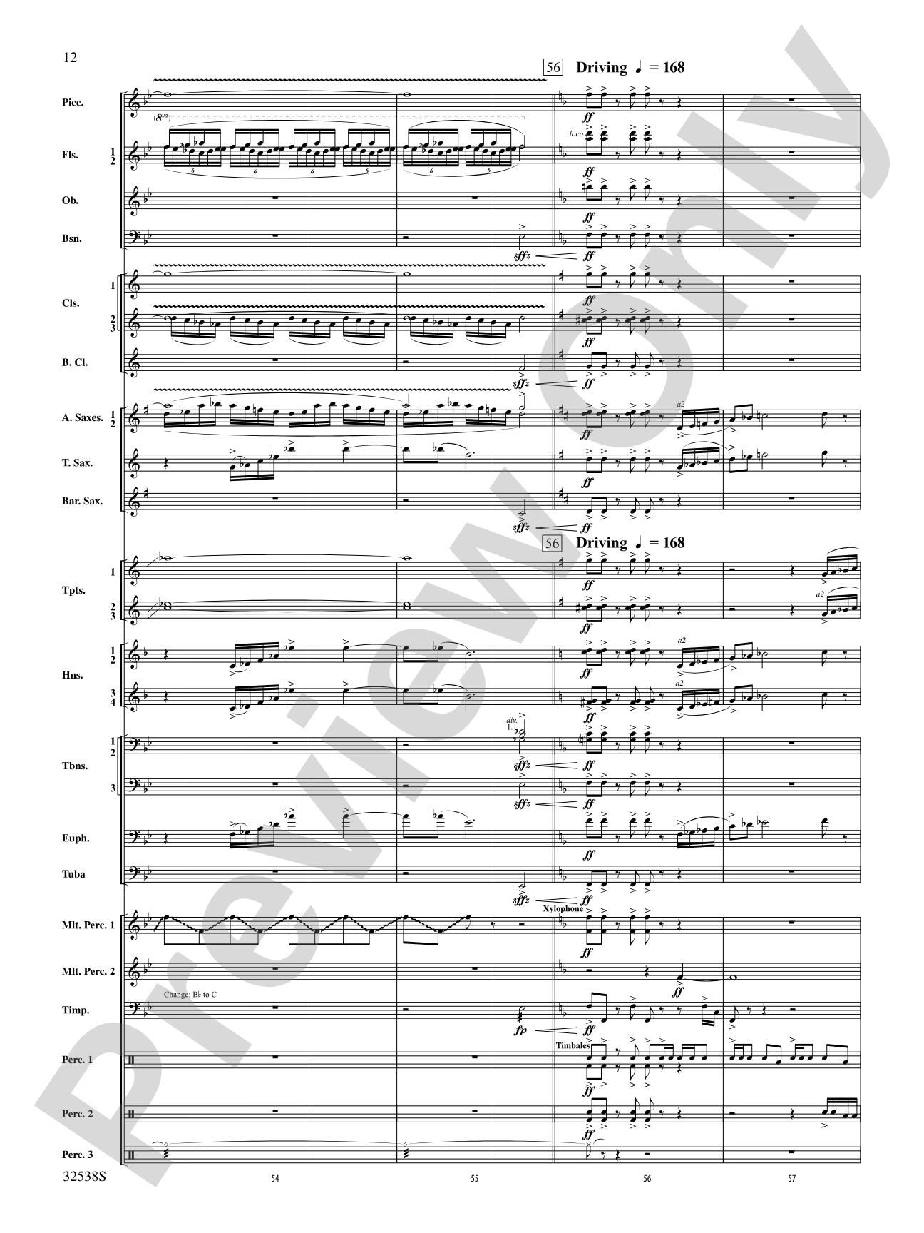 Ghost Dances: Concert Band Conductor Score & Parts
