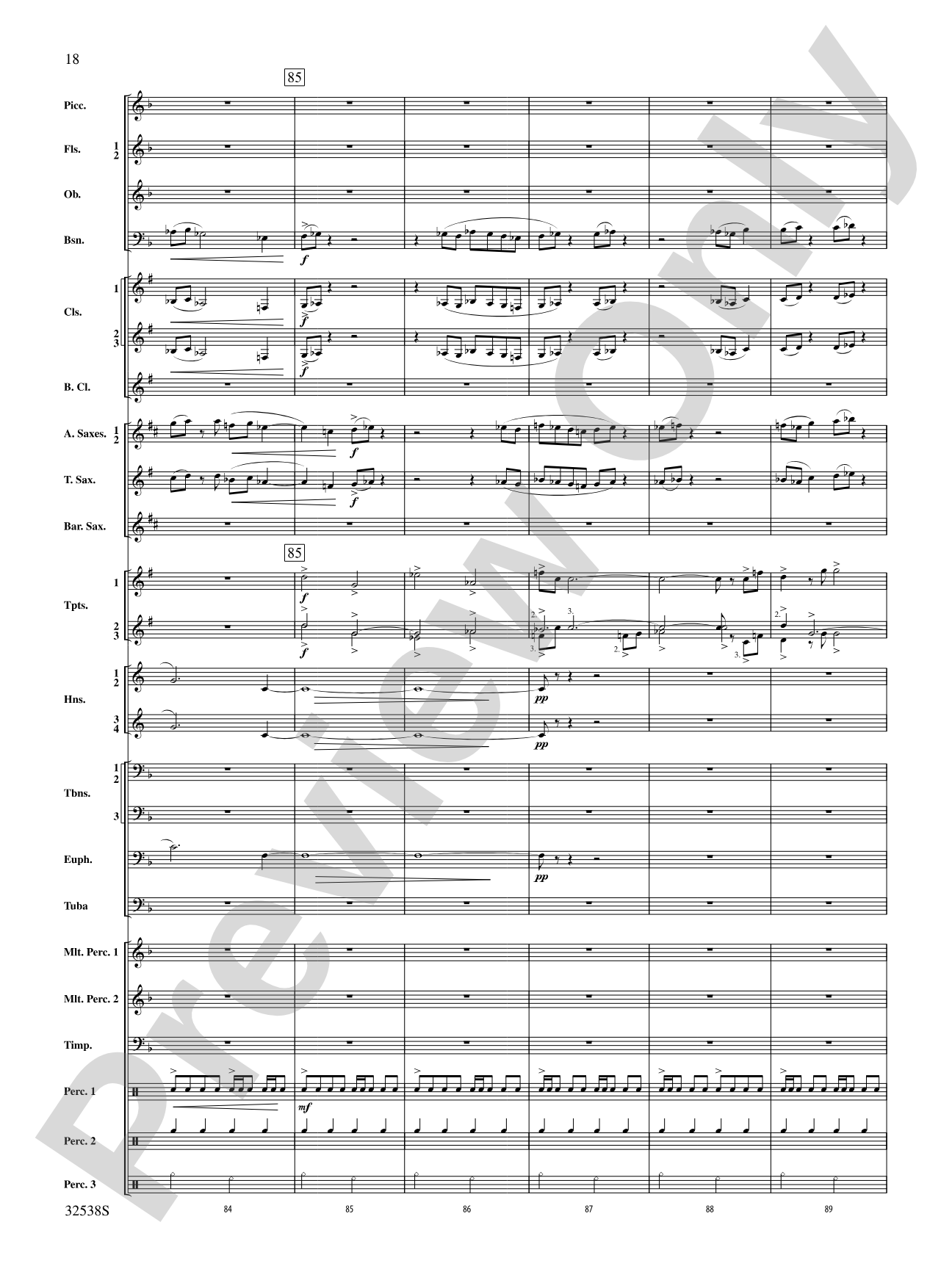 Ghost Dances: Concert Band Conductor Score & Parts