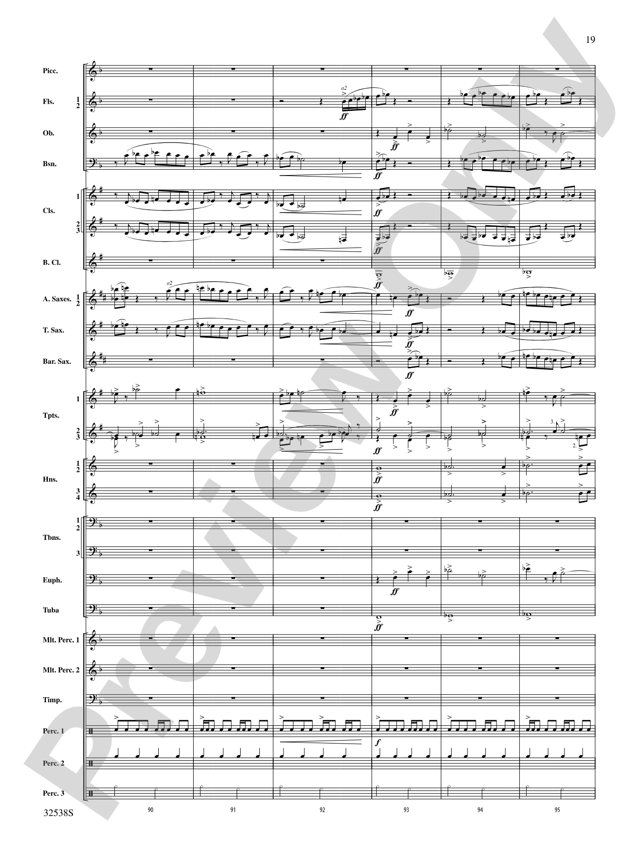 Ghost Dances: Concert Band Conductor Score & Parts