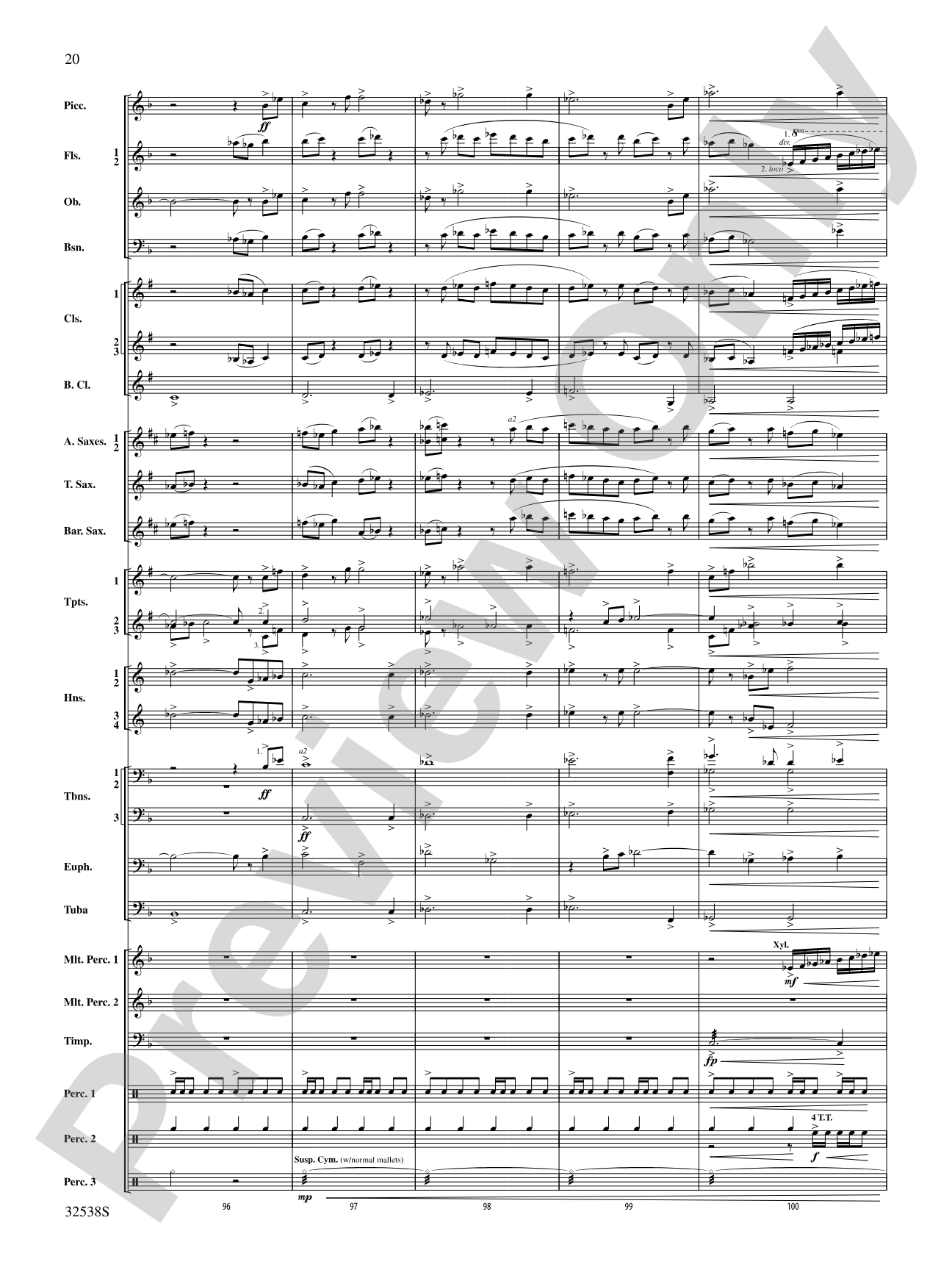 Ghost Dances: Concert Band Conductor Score & Parts