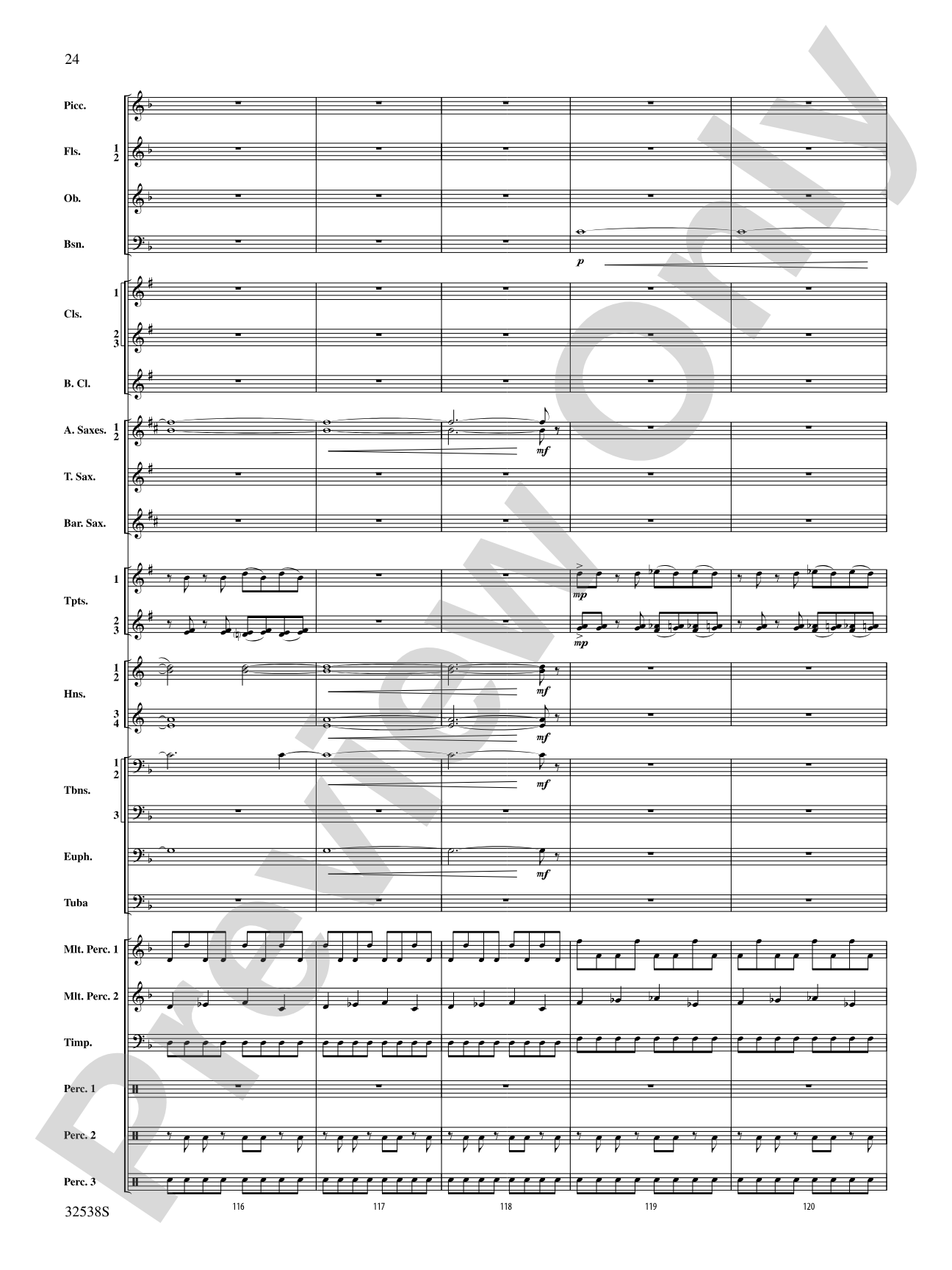 Ghost Dances: Concert Band Conductor Score & Parts