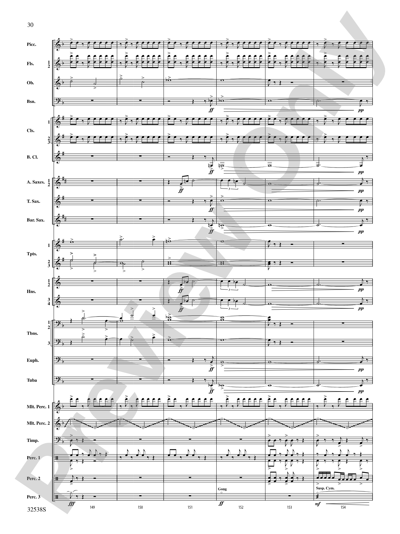 Ghost Dances: Concert Band Conductor Score & Parts