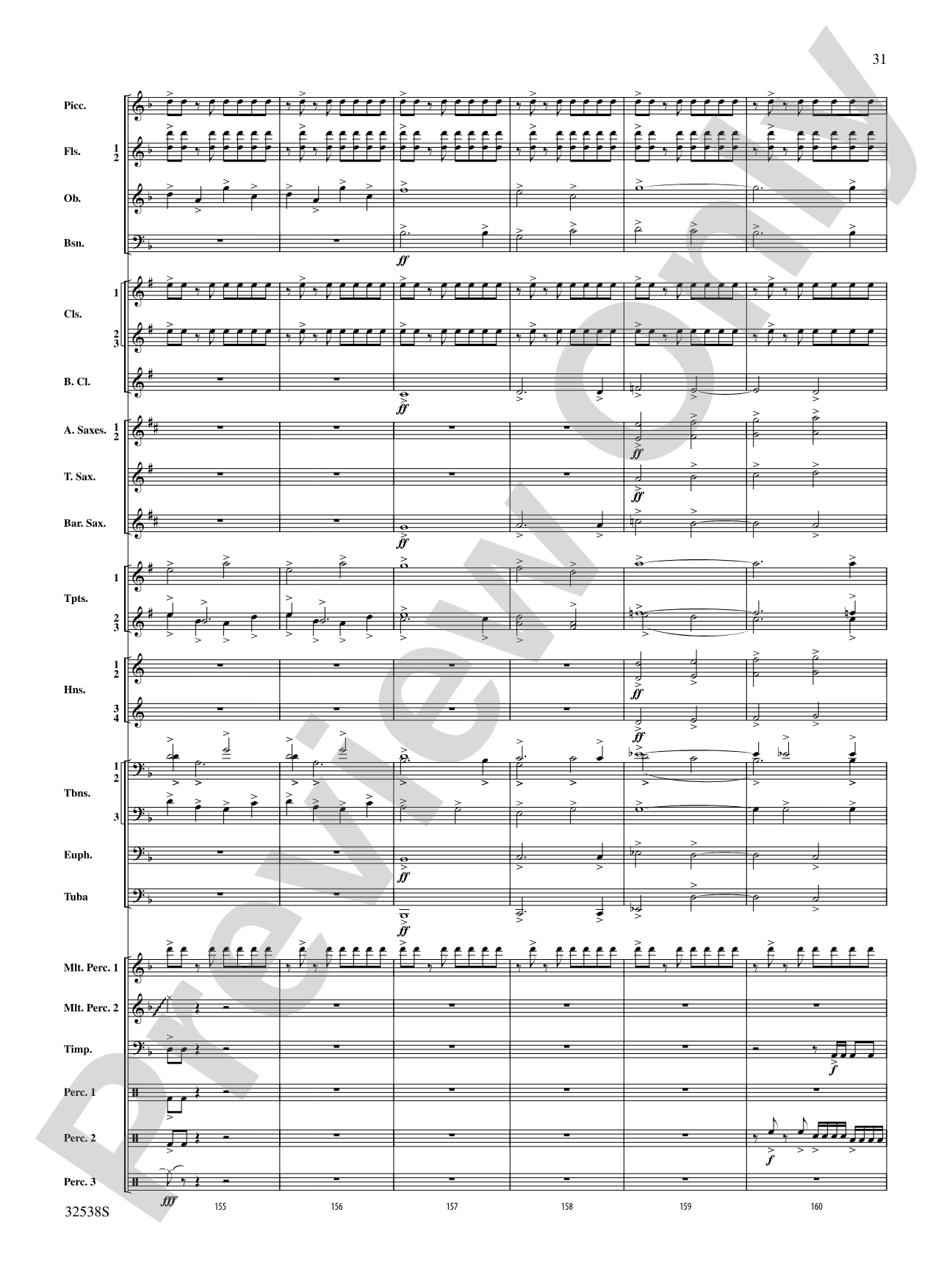 Ghost Dances: Concert Band Conductor Score & Parts