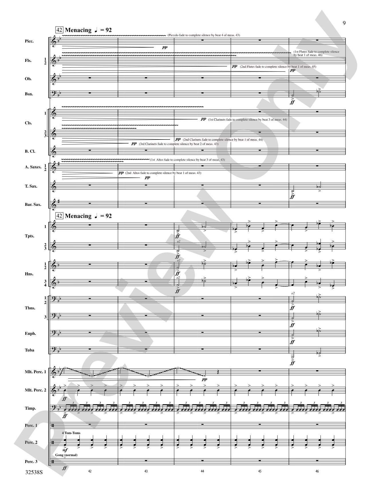 Ghost Dances: Concert Band Conductor Score & Parts