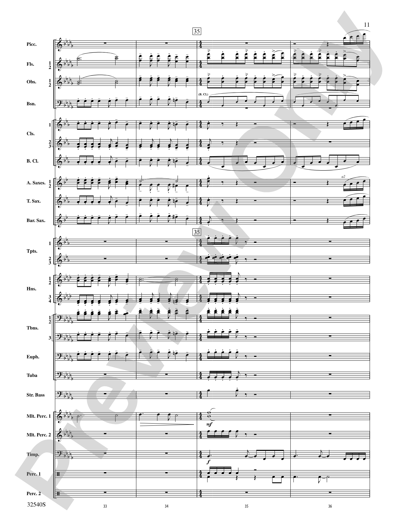 Genesis: Concert Band Conductor Score & Parts