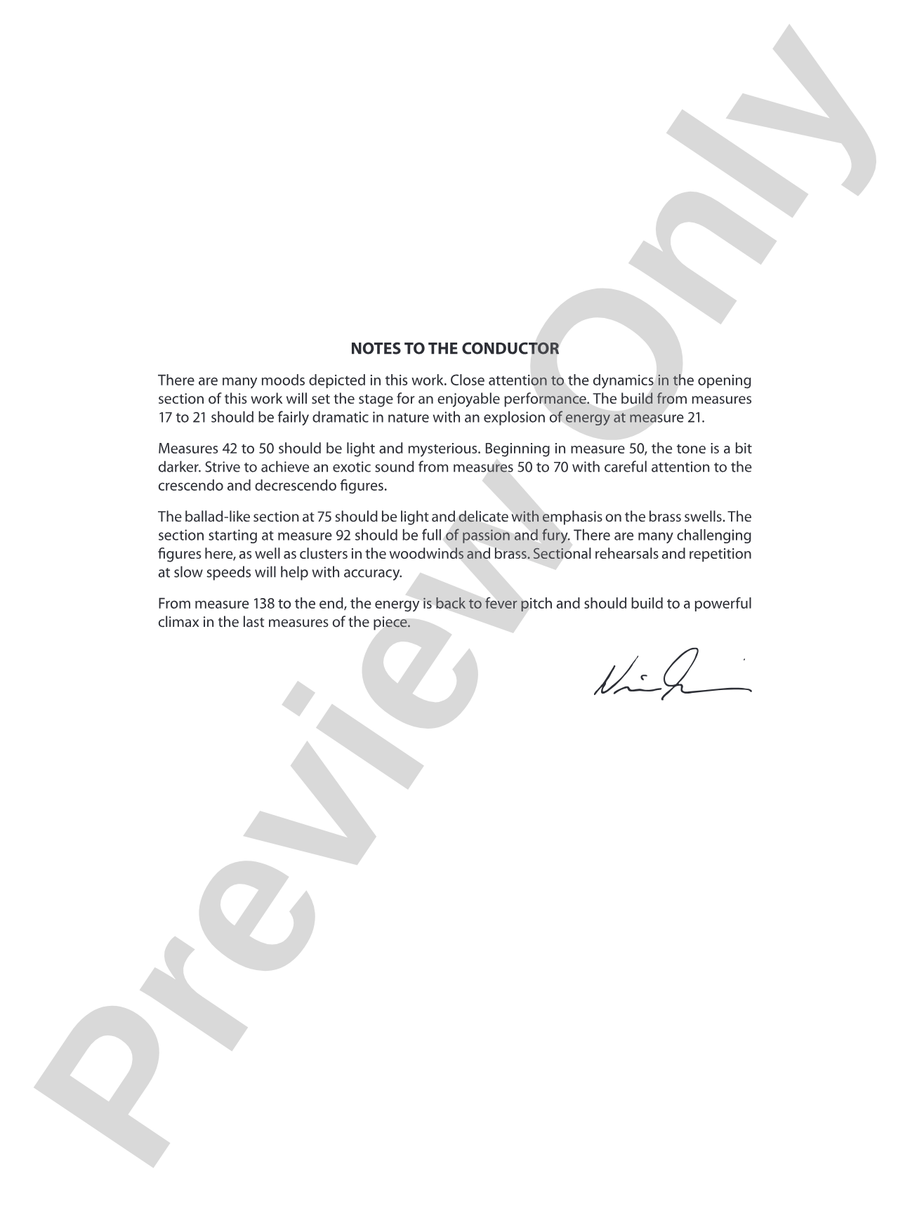 Genesis: Concert Band Conductor Score & Parts