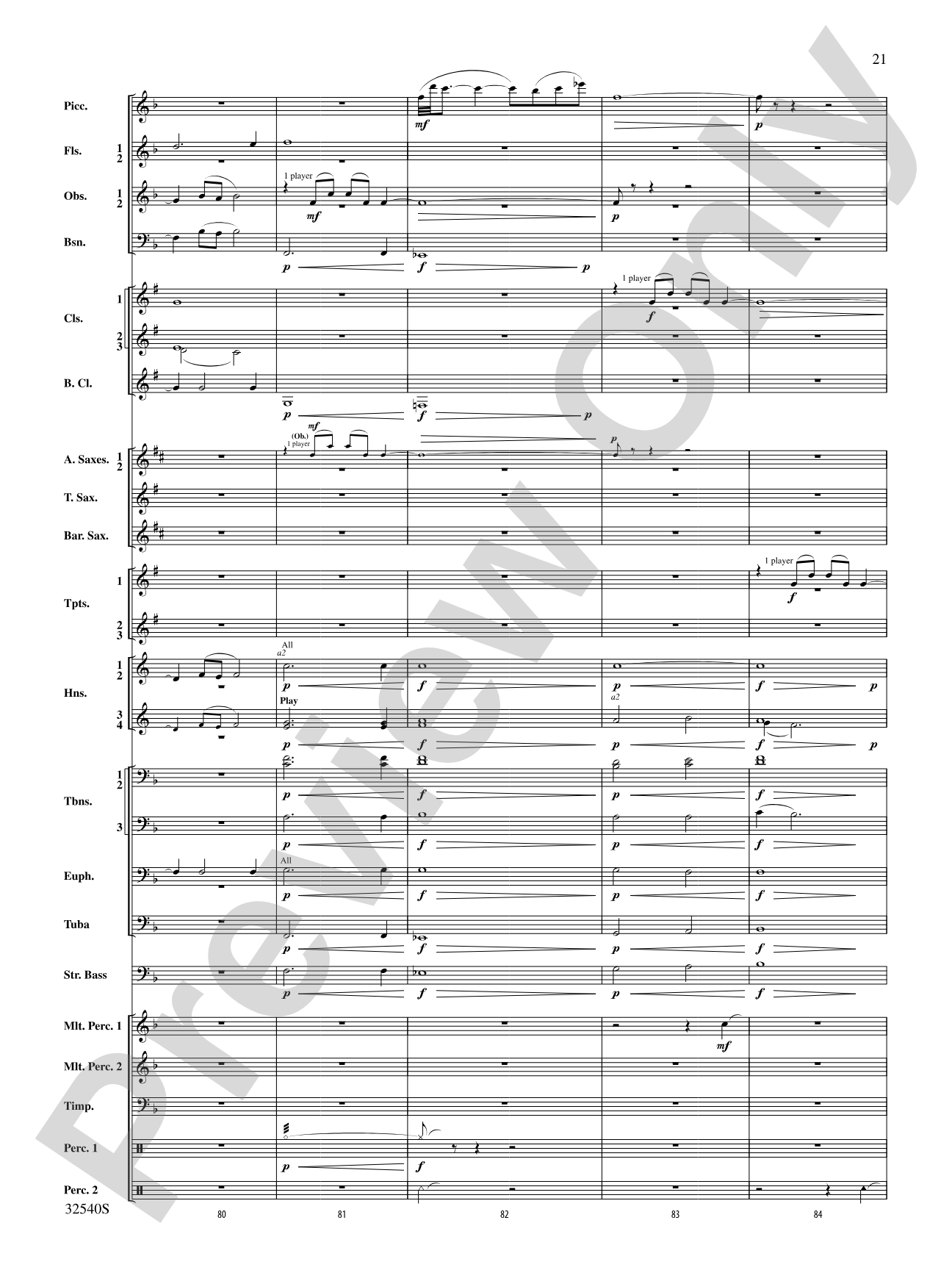 Genesis: Concert Band Conductor Score & Parts