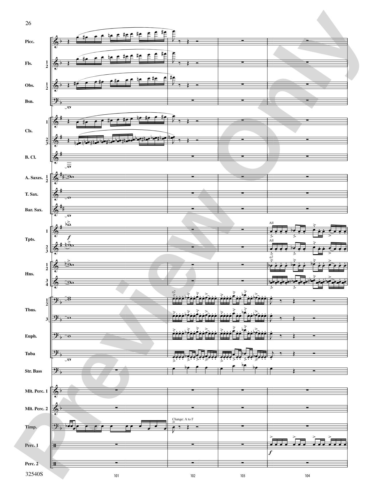 Genesis: Concert Band Conductor Score & Parts