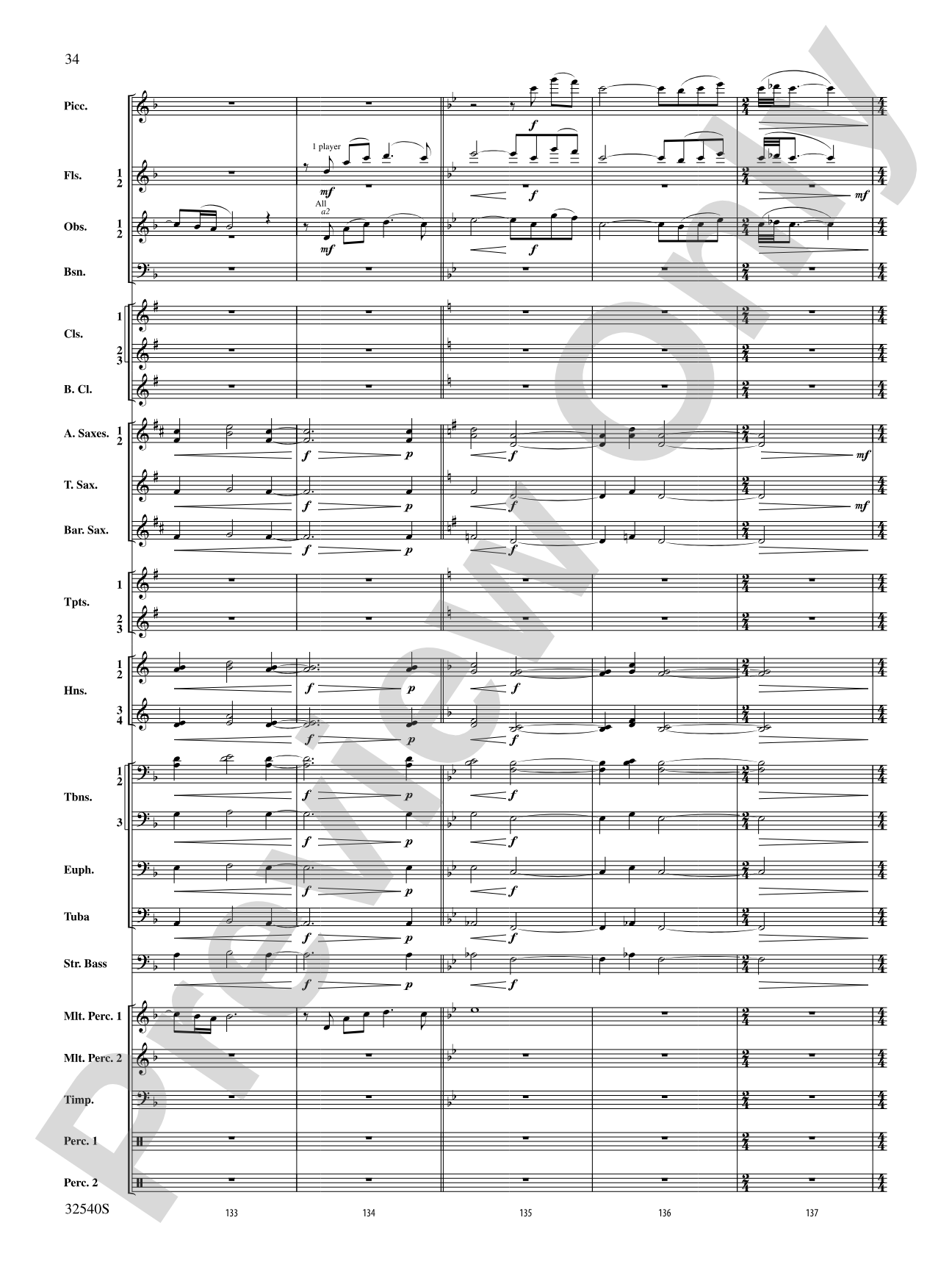 Genesis: Concert Band Conductor Score & Parts