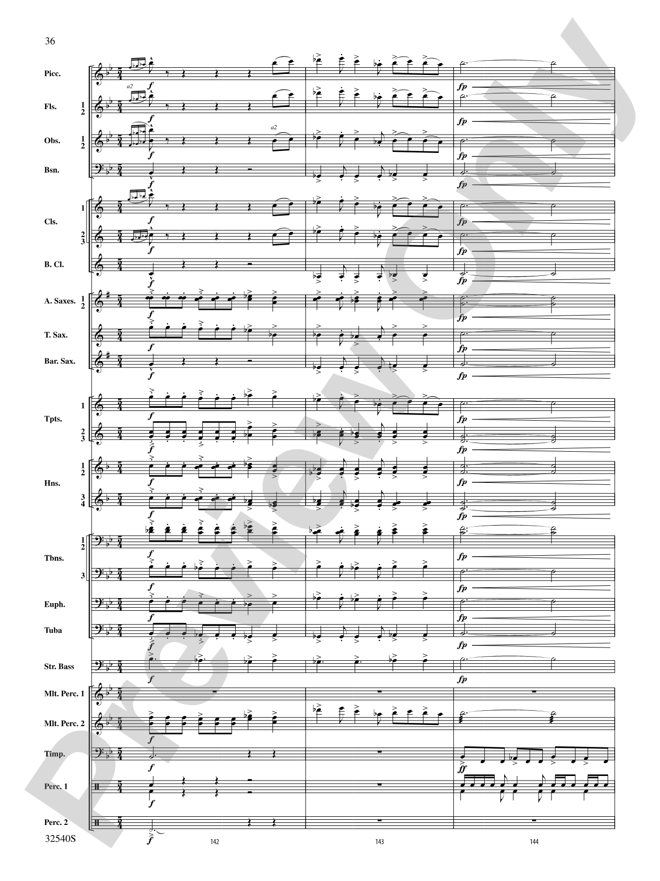 Genesis: Concert Band Conductor Score & Parts
