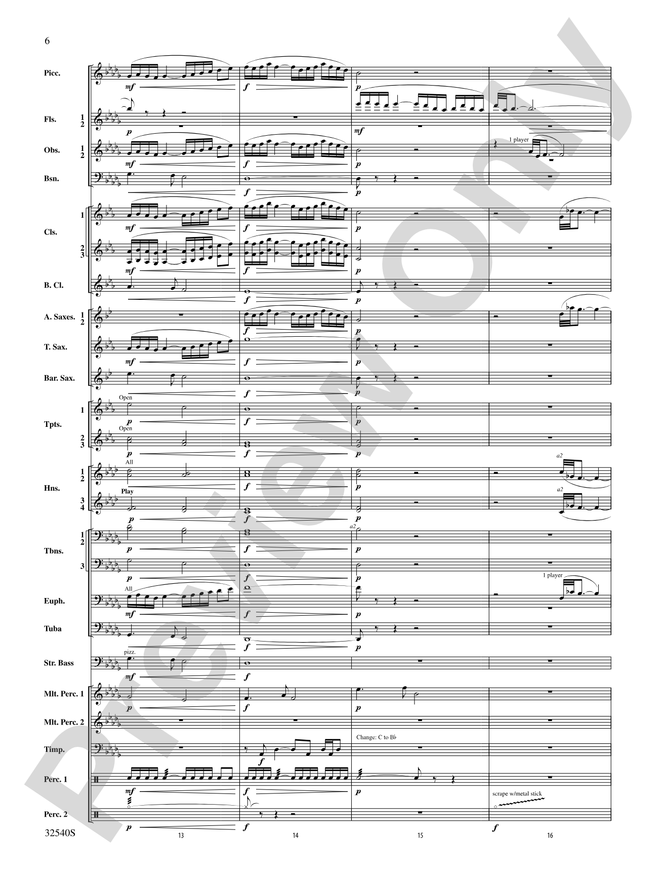 Genesis: Concert Band Conductor Score & Parts