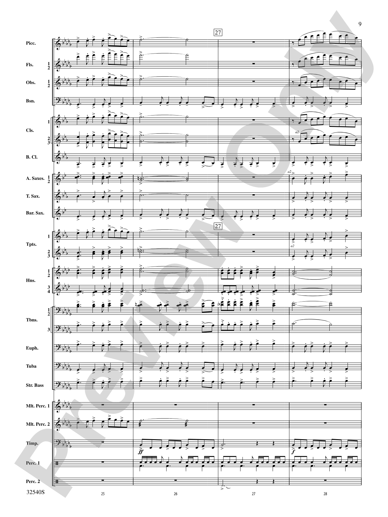 Genesis: Concert Band Conductor Score & Parts