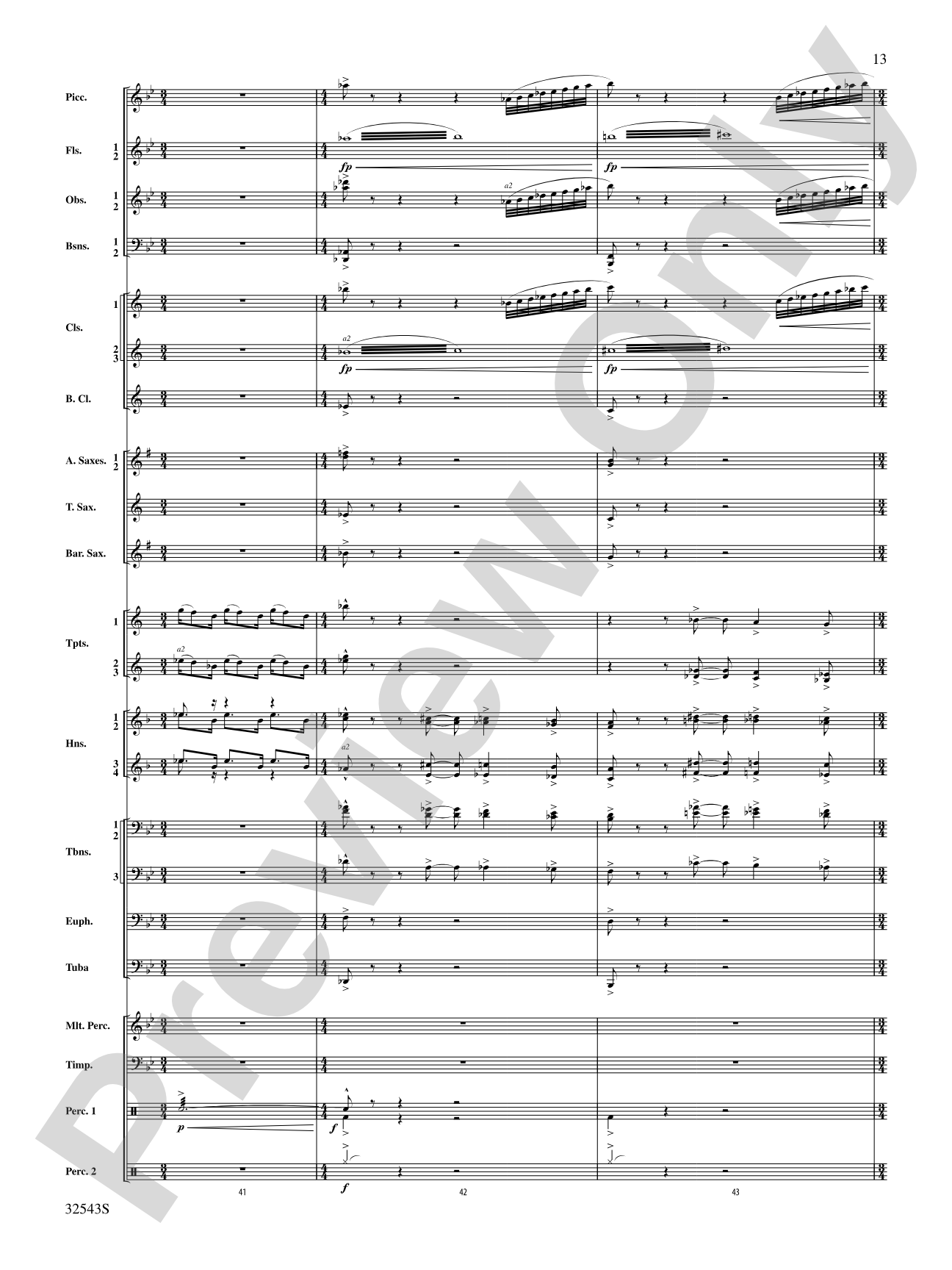 Sea Hawk: Concert Band Conductor Score & Parts