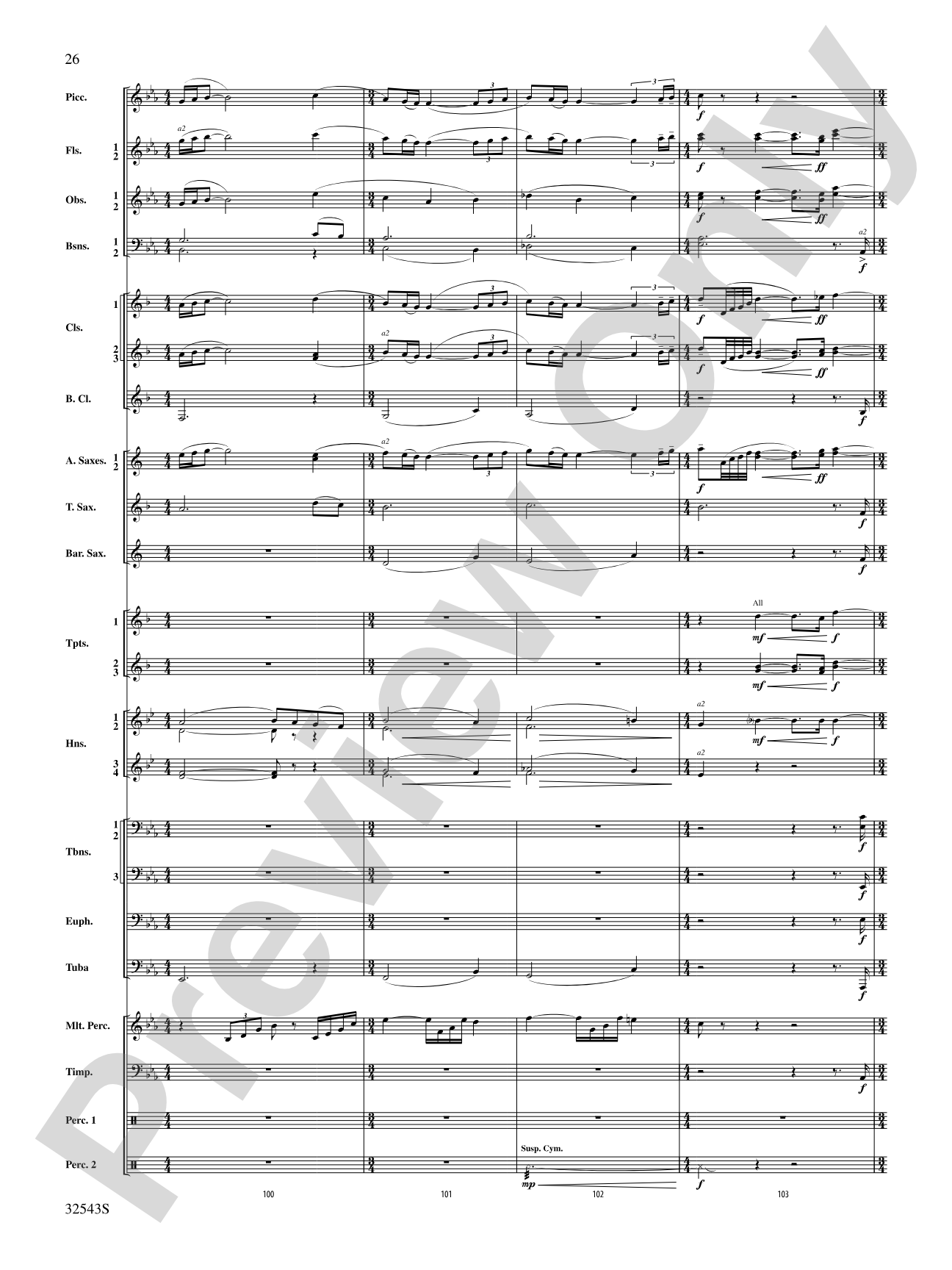 Sea Hawk: Concert Band Conductor Score & Parts