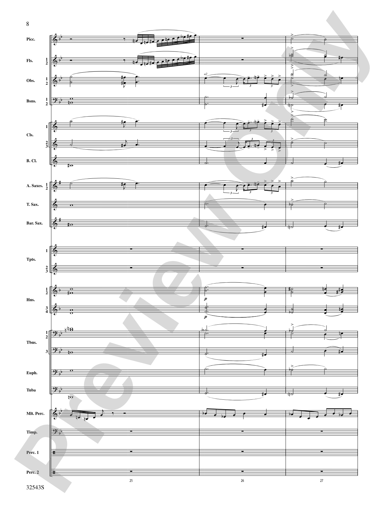 Sea Hawk: Concert Band Conductor Score & Parts