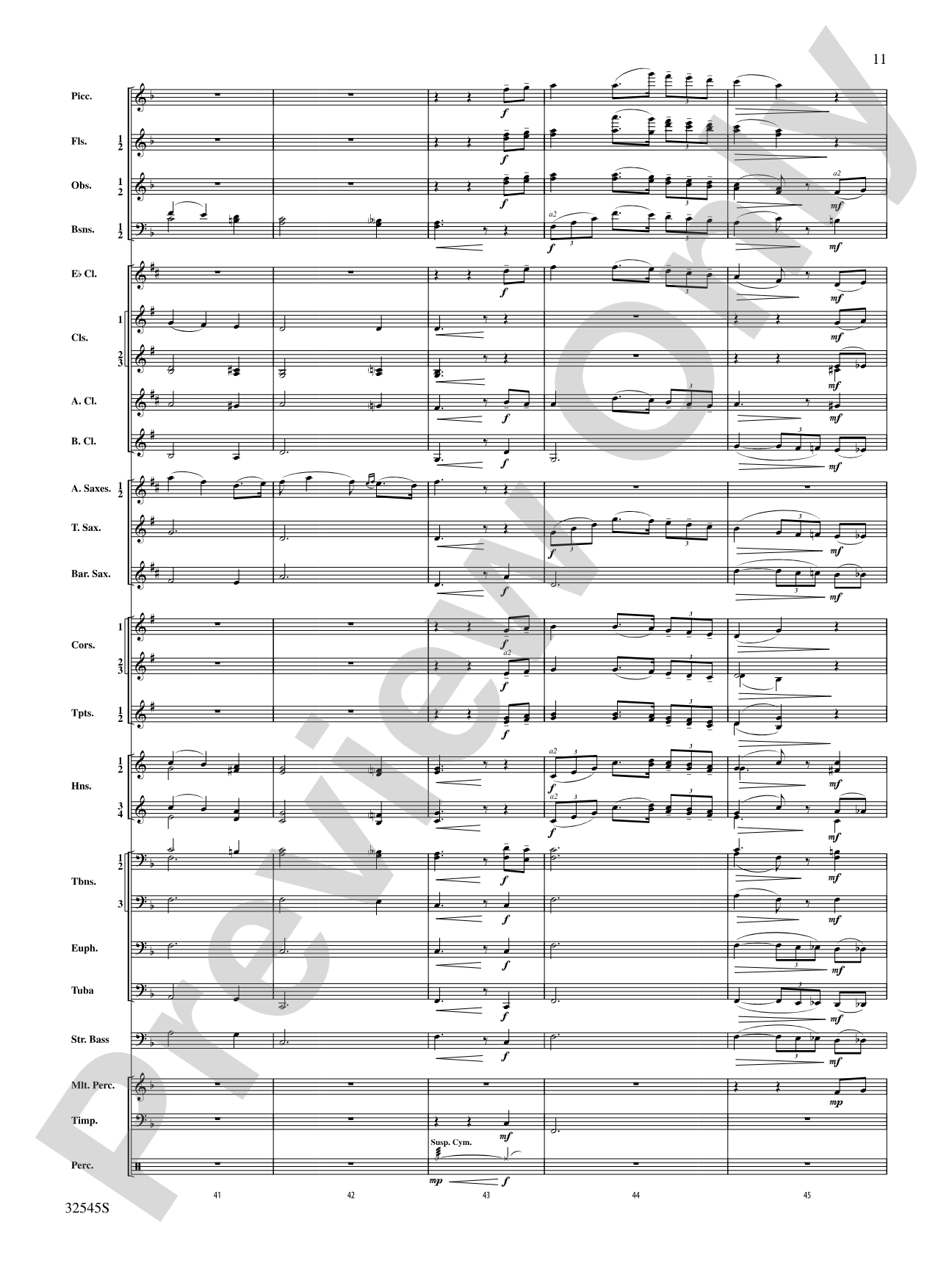 The Last Rose of Summer (from the Irish Suite): Concert Band Conductor Score & Parts