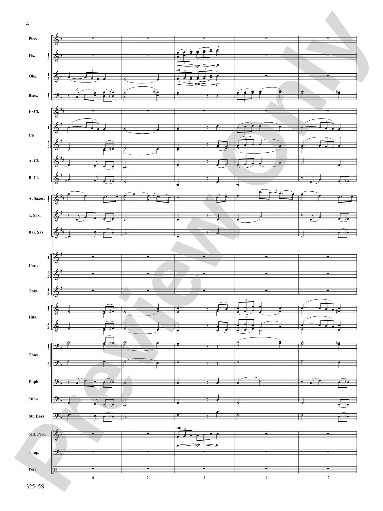 The Last Rose of Summer (from the Irish Suite): Concert Band Conductor Score & Parts