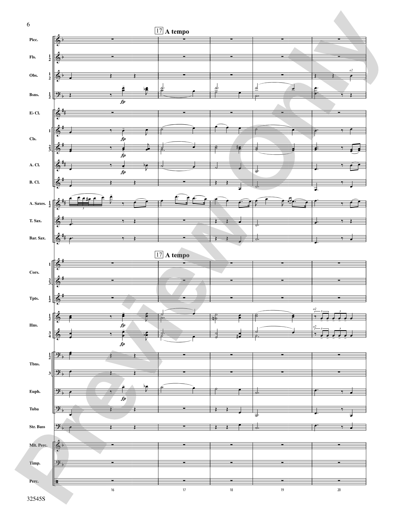 The Last Rose of Summer (from the Irish Suite): Concert Band Conductor Score & Parts