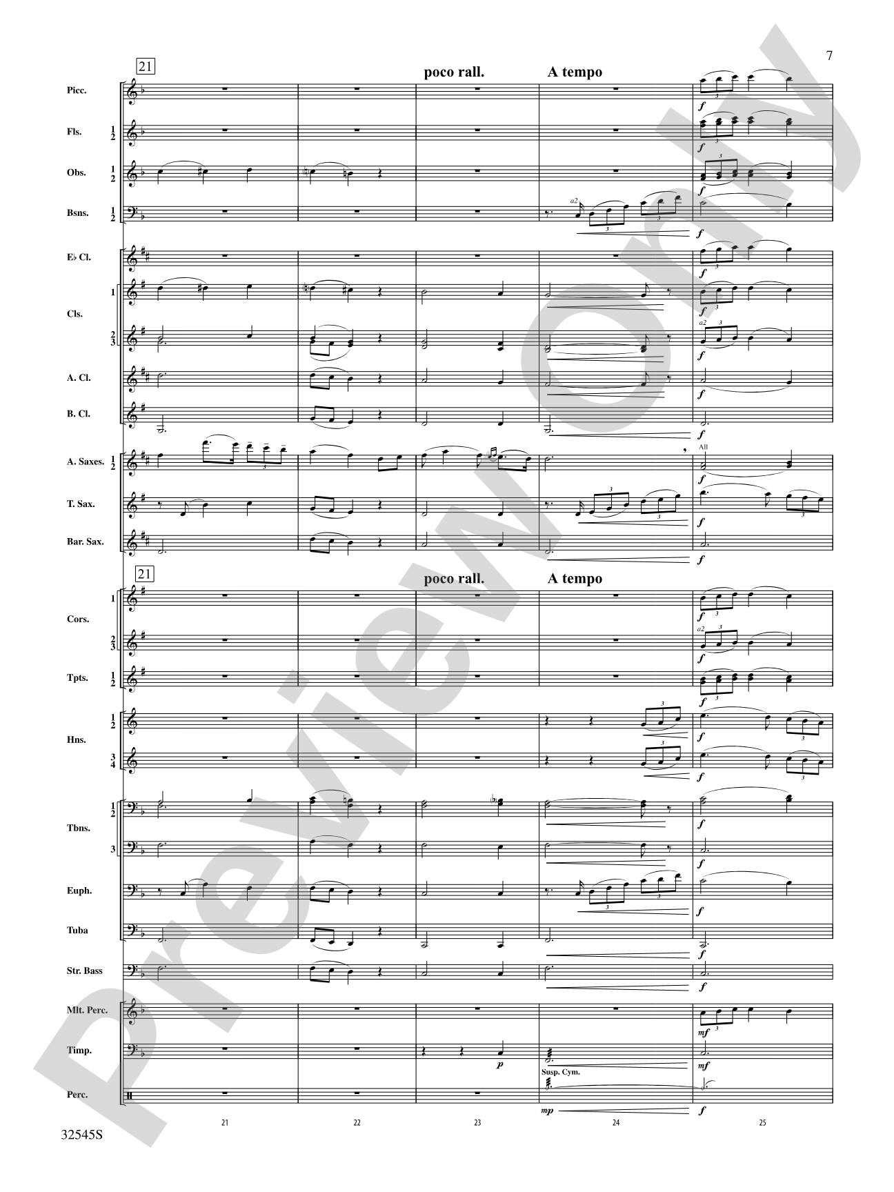 The Last Rose of Summer (from the Irish Suite): Concert Band Conductor Score & Parts