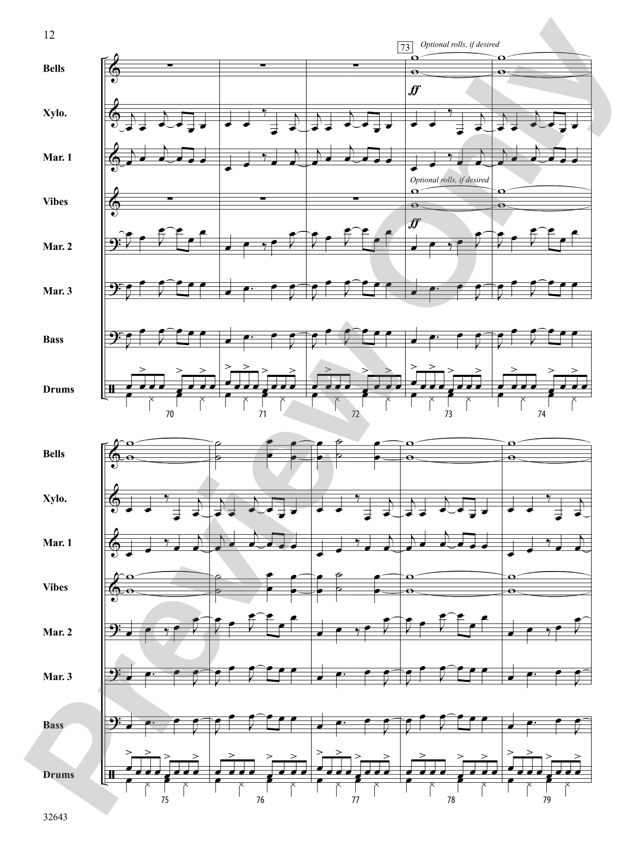 Fool in the Rain: Percussion Ensemble