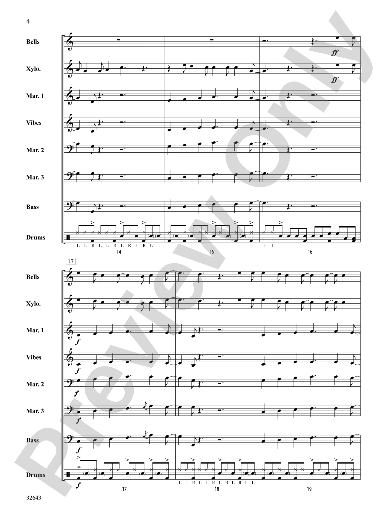 Fool in the Rain: Percussion Ensemble