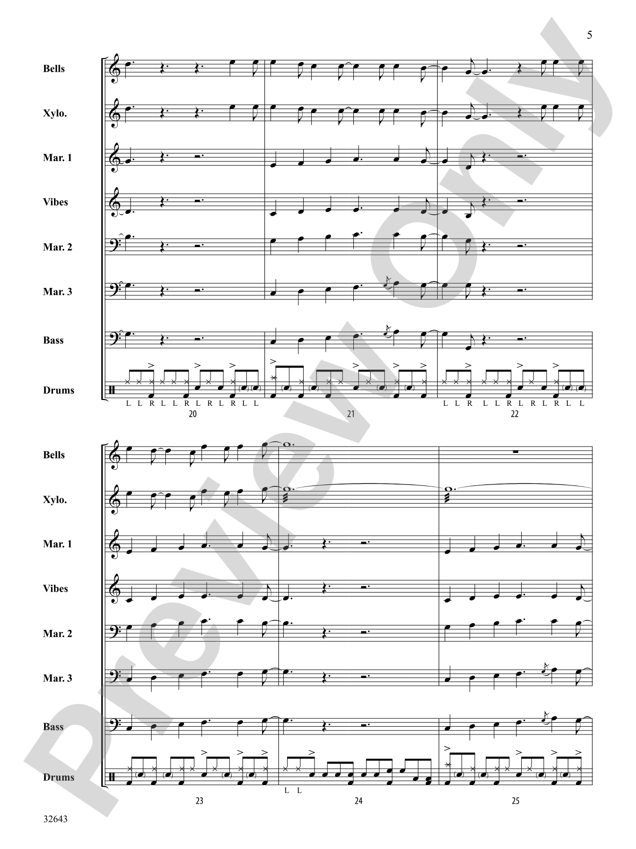 Fool in the Rain: Percussion Ensemble