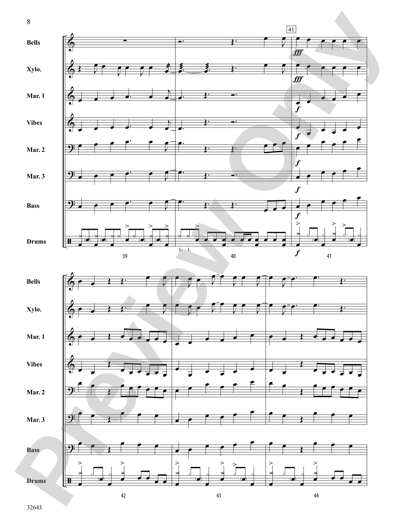 Fool in the Rain: Percussion Ensemble