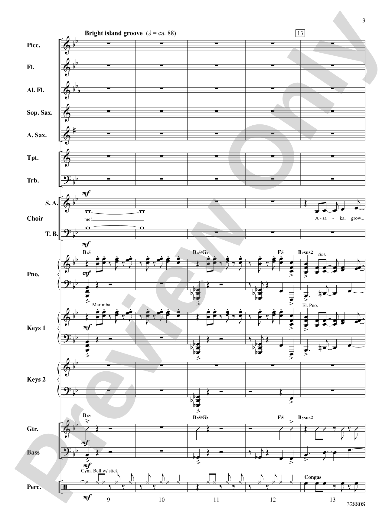 We Dance (from the musical Once on This Island): Choral SoundPax