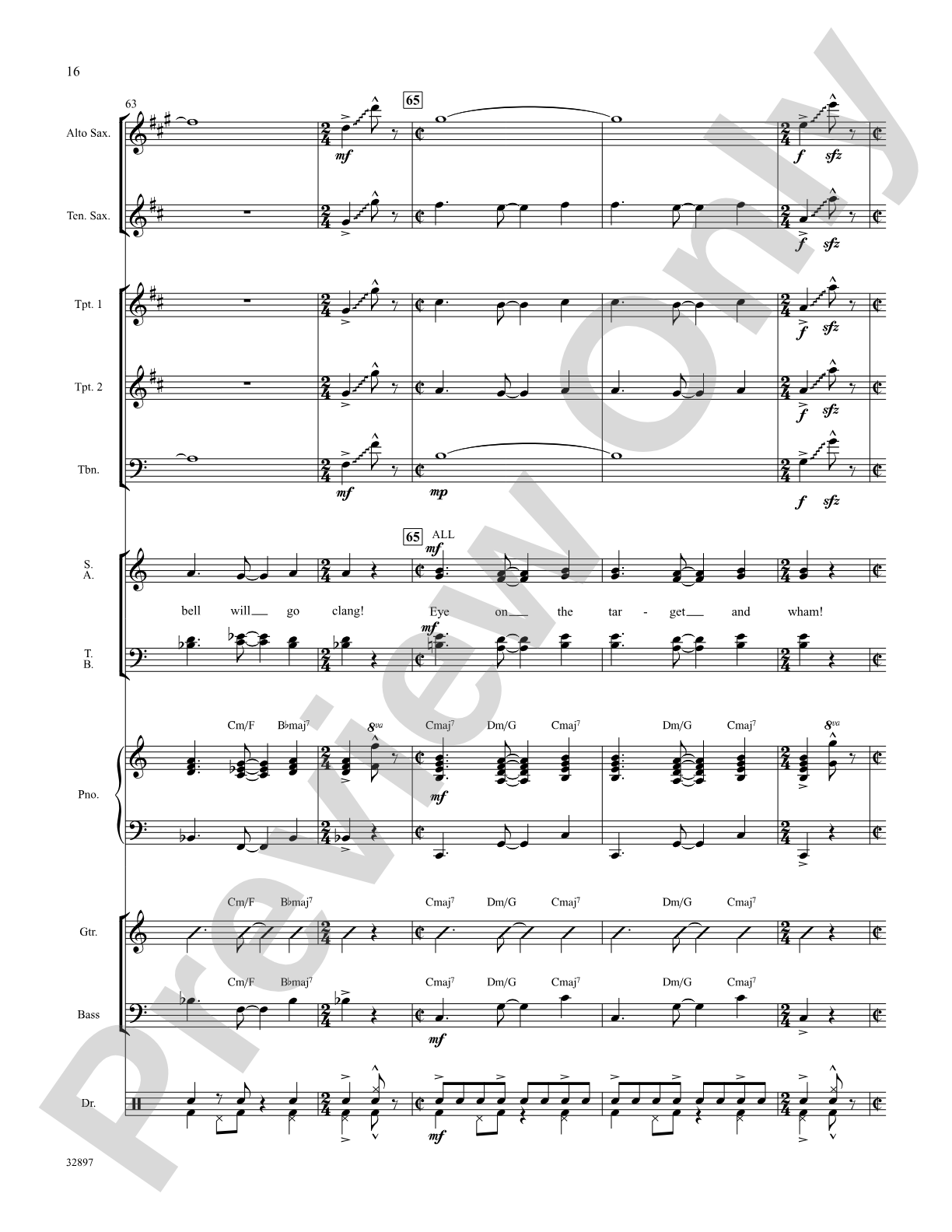 Don't Rain on My Parade (from the musical Funny Girl): Choral SoundPax