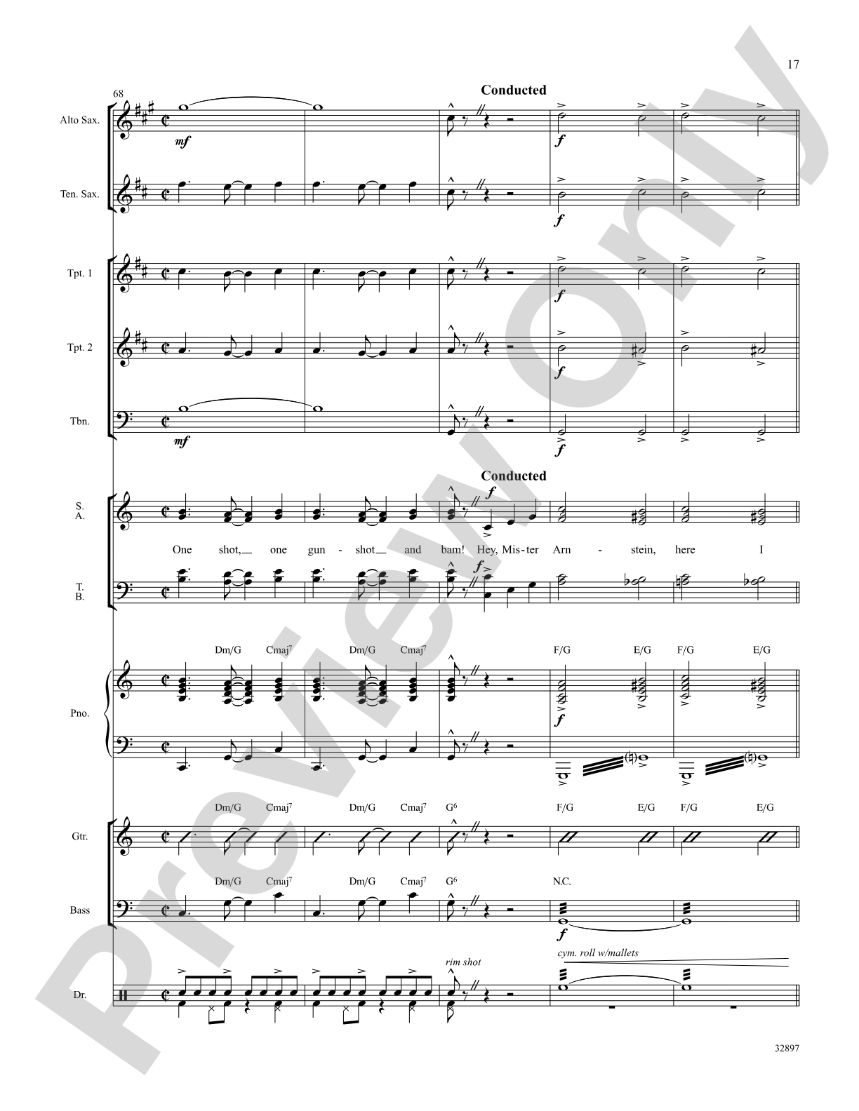 Don't Rain on My Parade (from the musical Funny Girl): Choral SoundPax