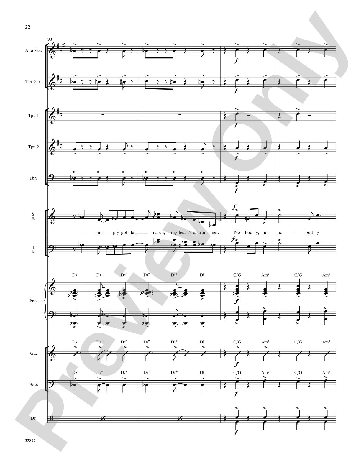 Don't Rain on My Parade (from the musical Funny Girl): Choral SoundPax