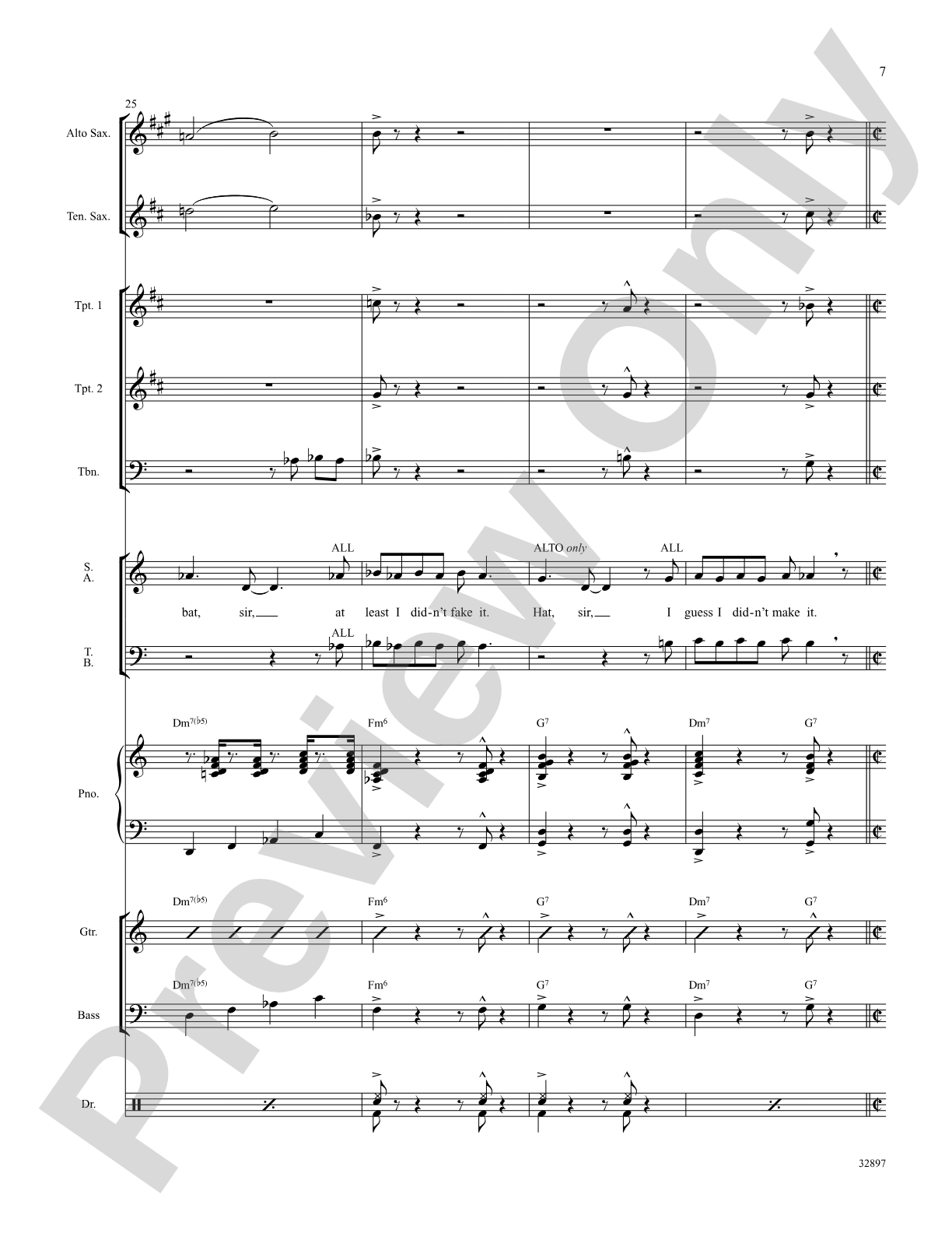 Don't Rain on My Parade (from the musical Funny Girl): Choral SoundPax