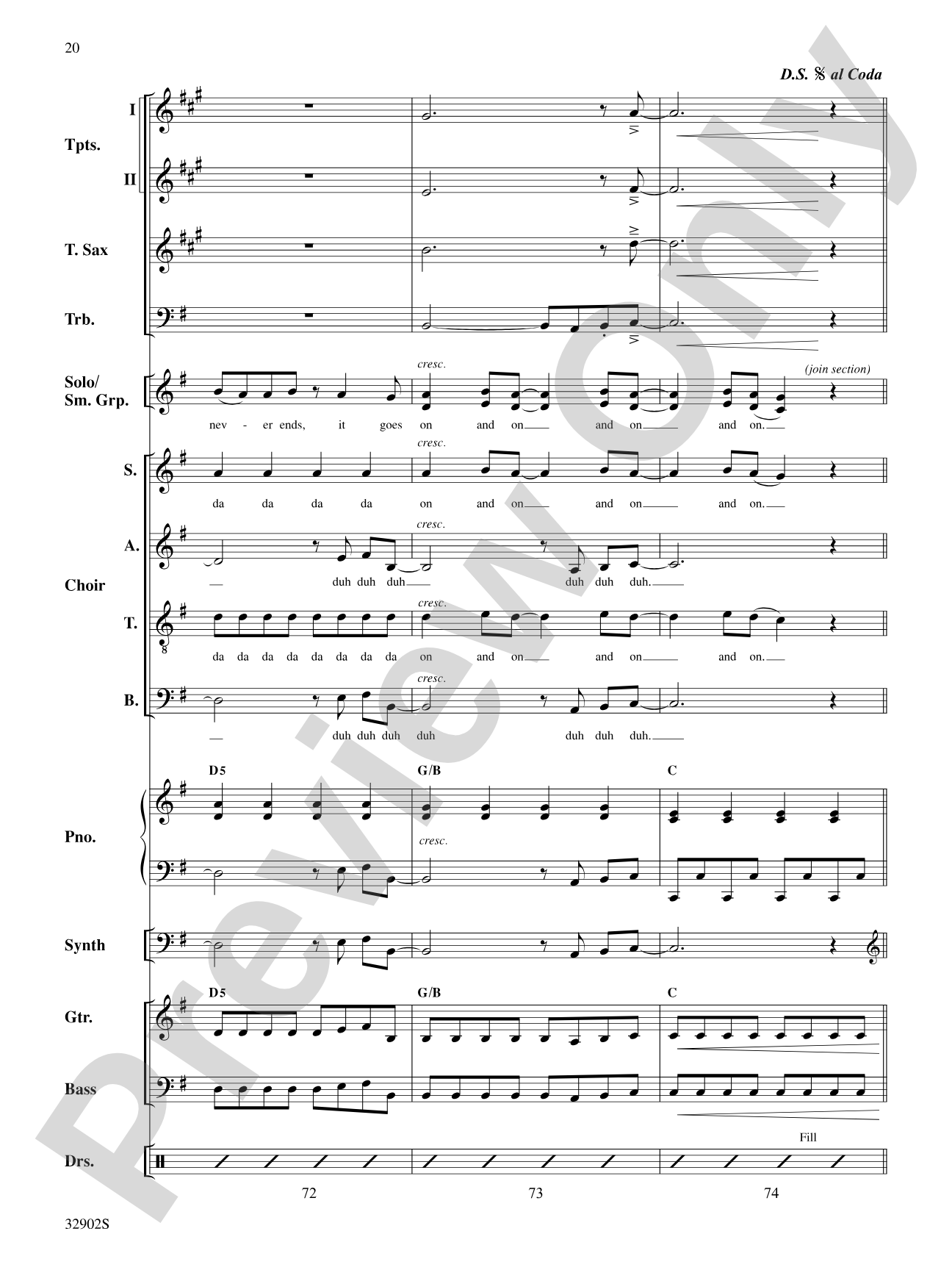 Don't Stop Believin': Choral SoundPax