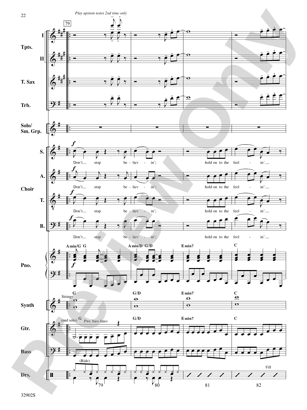 Don't Stop Believin': Choral SoundPax