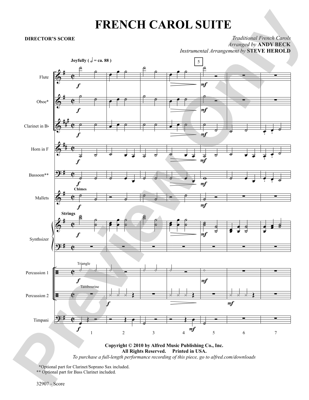 A French Carol Suite: Choral SoundPax