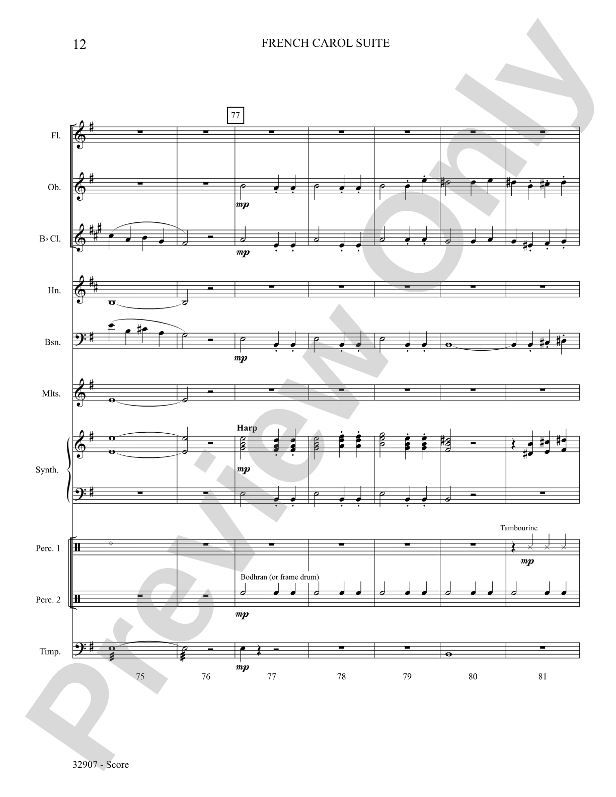 A French Carol Suite: Choral SoundPax