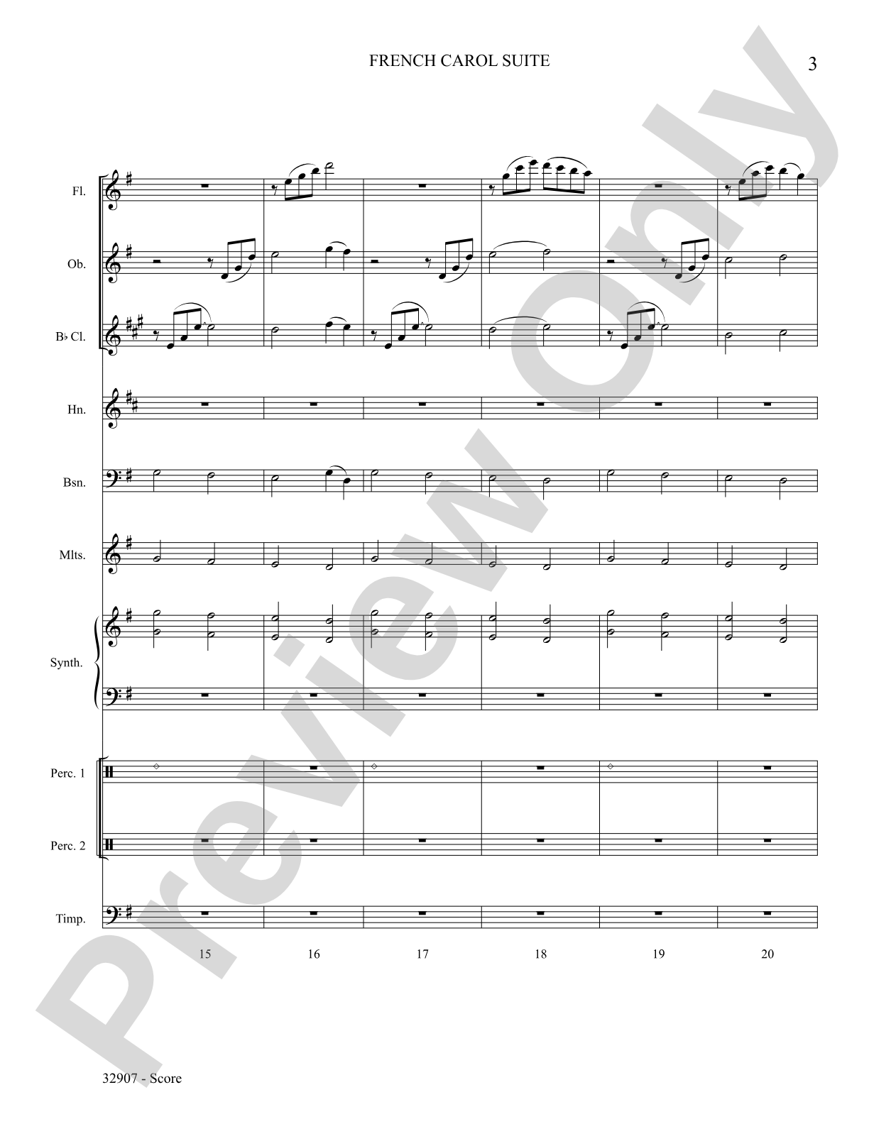 A French Carol Suite: Choral SoundPax