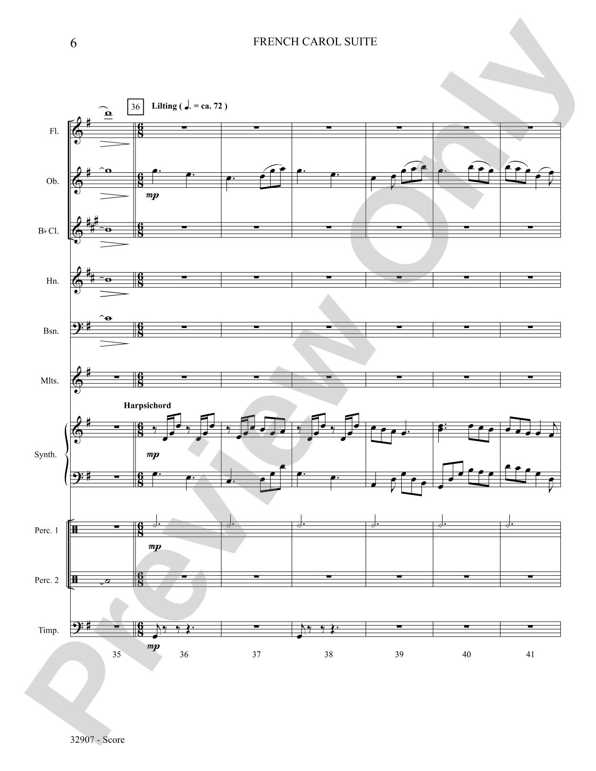 A French Carol Suite: Choral SoundPax