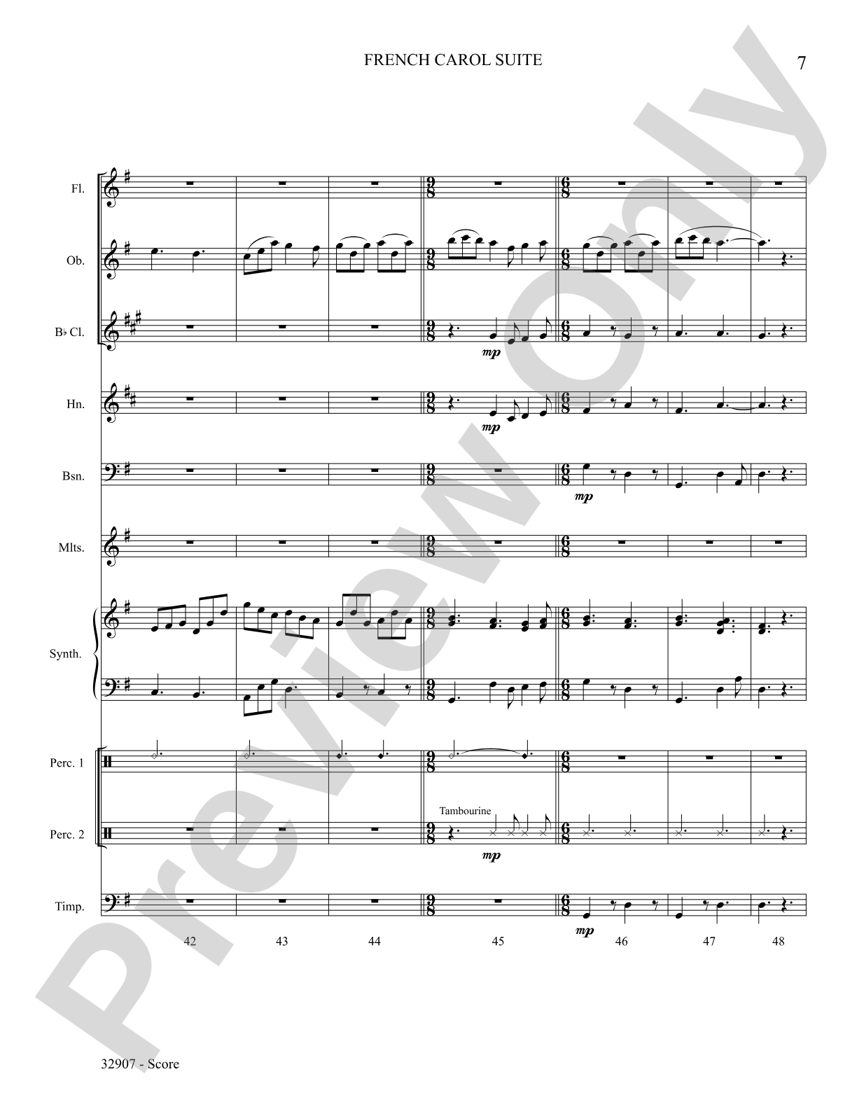 A French Carol Suite: Choral SoundPax