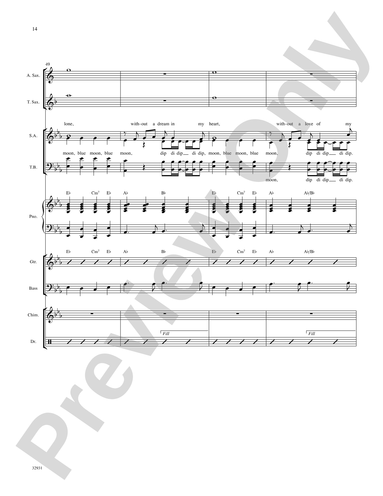 Blue Moon: Choral SoundPax