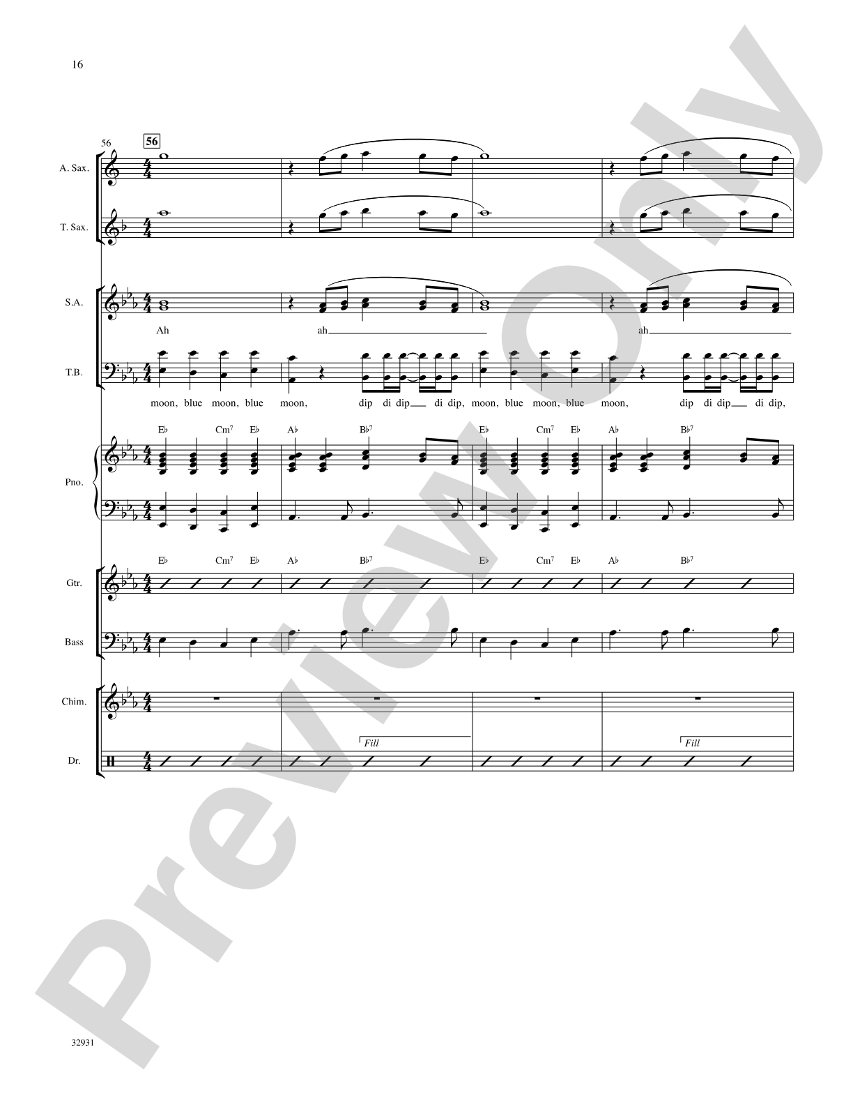 Blue Moon: Choral SoundPax